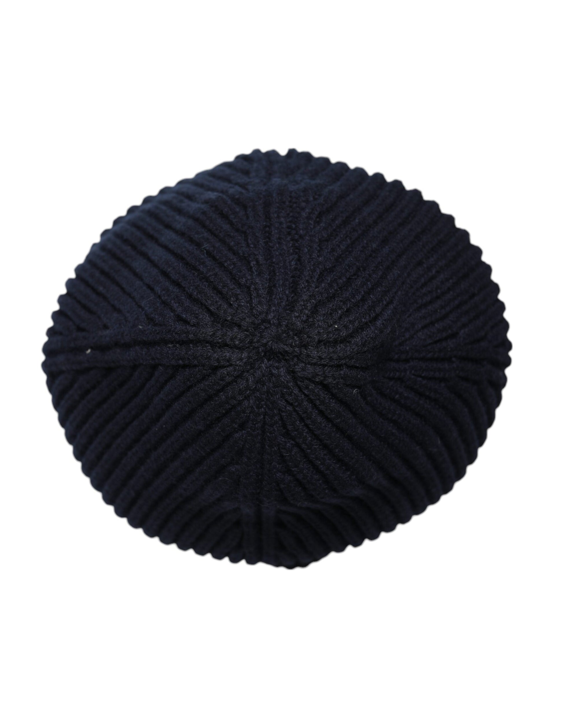Bonnet en cachemire tricoté bleu Dolce & Gabbana