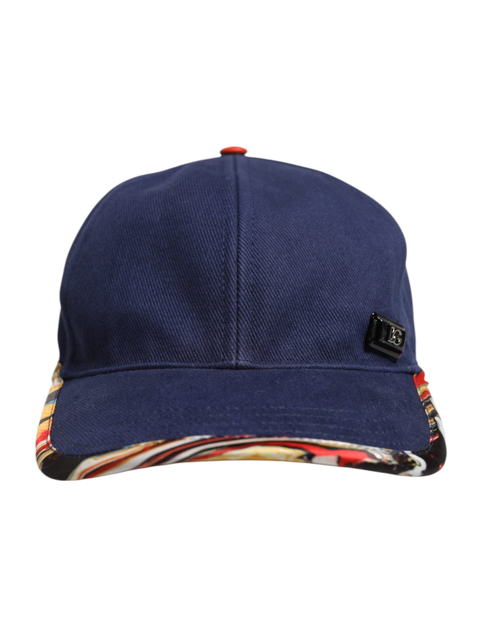 Casquette de baseball Dolce & Gabbana en coton bleu à 6 pans