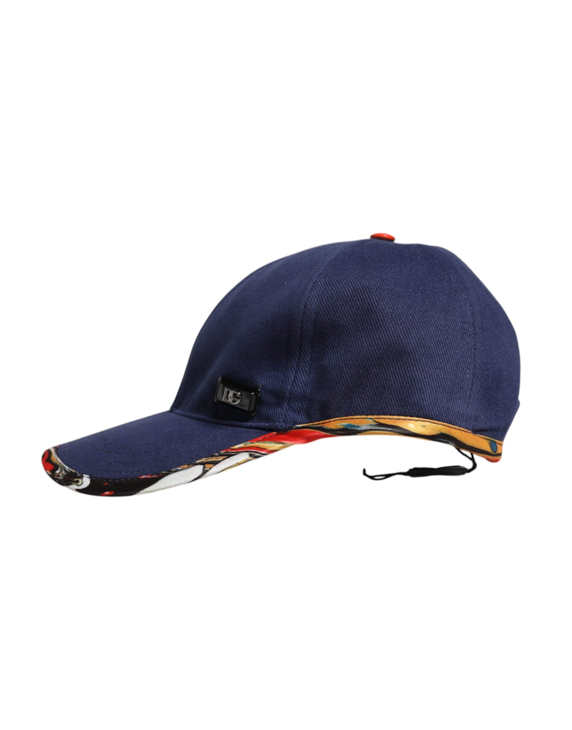Casquette de baseball Dolce & Gabbana en coton bleu à 6 pans
