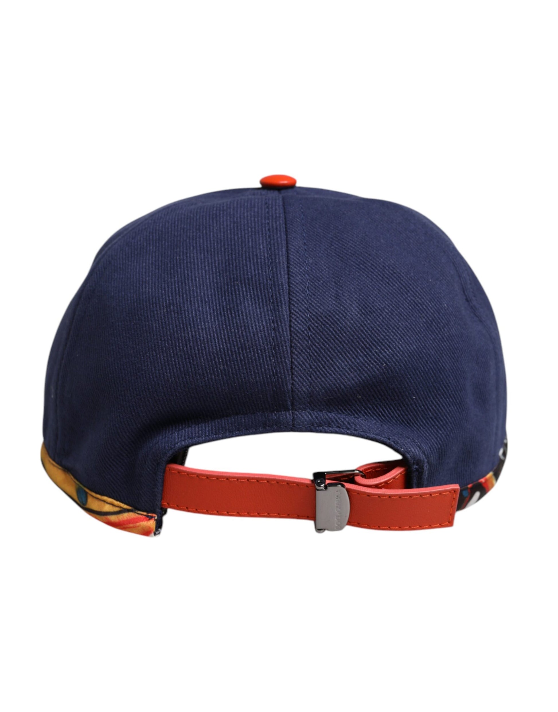 Casquette de baseball Dolce & Gabbana en coton bleu à 6 pans