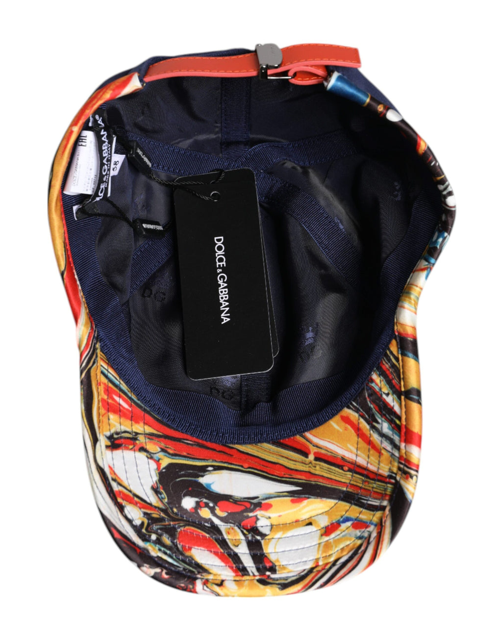 Casquette de baseball Dolce & Gabbana en coton bleu à 6 pans