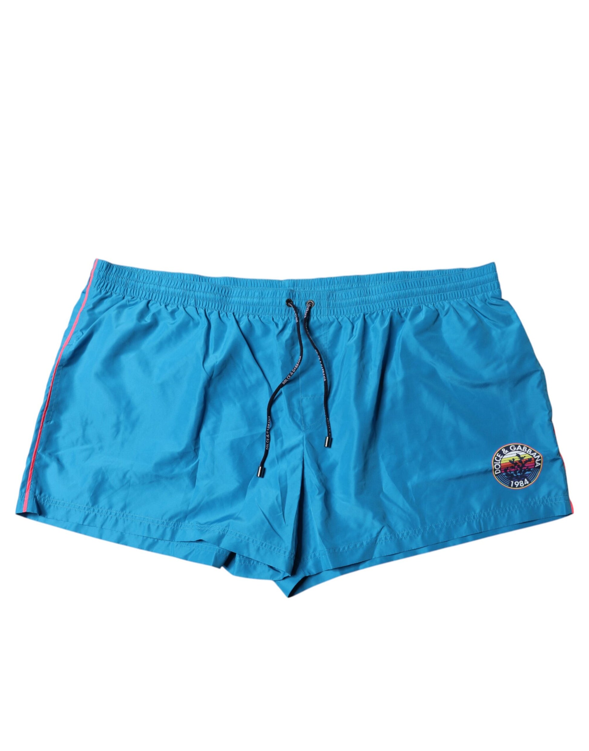 Short de bain 2 pièces Dolce & Gabbana Logo Turquoise