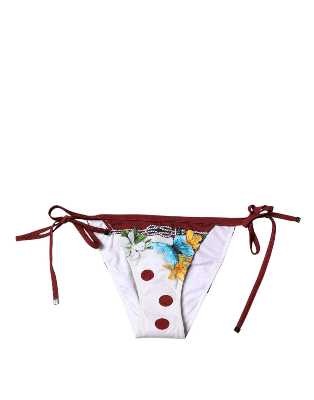Bas de maillot de bain Dolce & Gabbana blanc imprimé floral