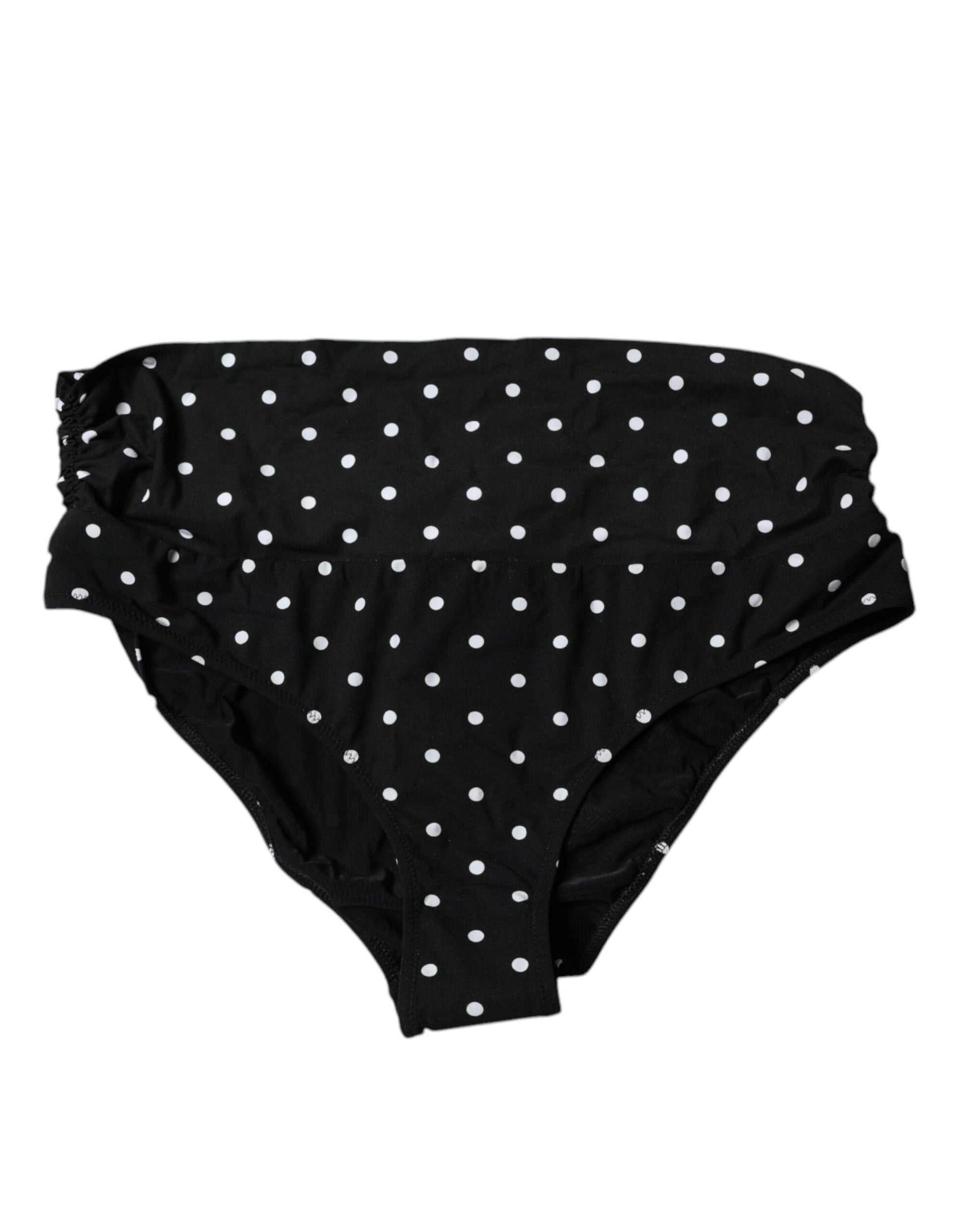 Bas de maillot de bain Dolce & Gabbana noir à pois