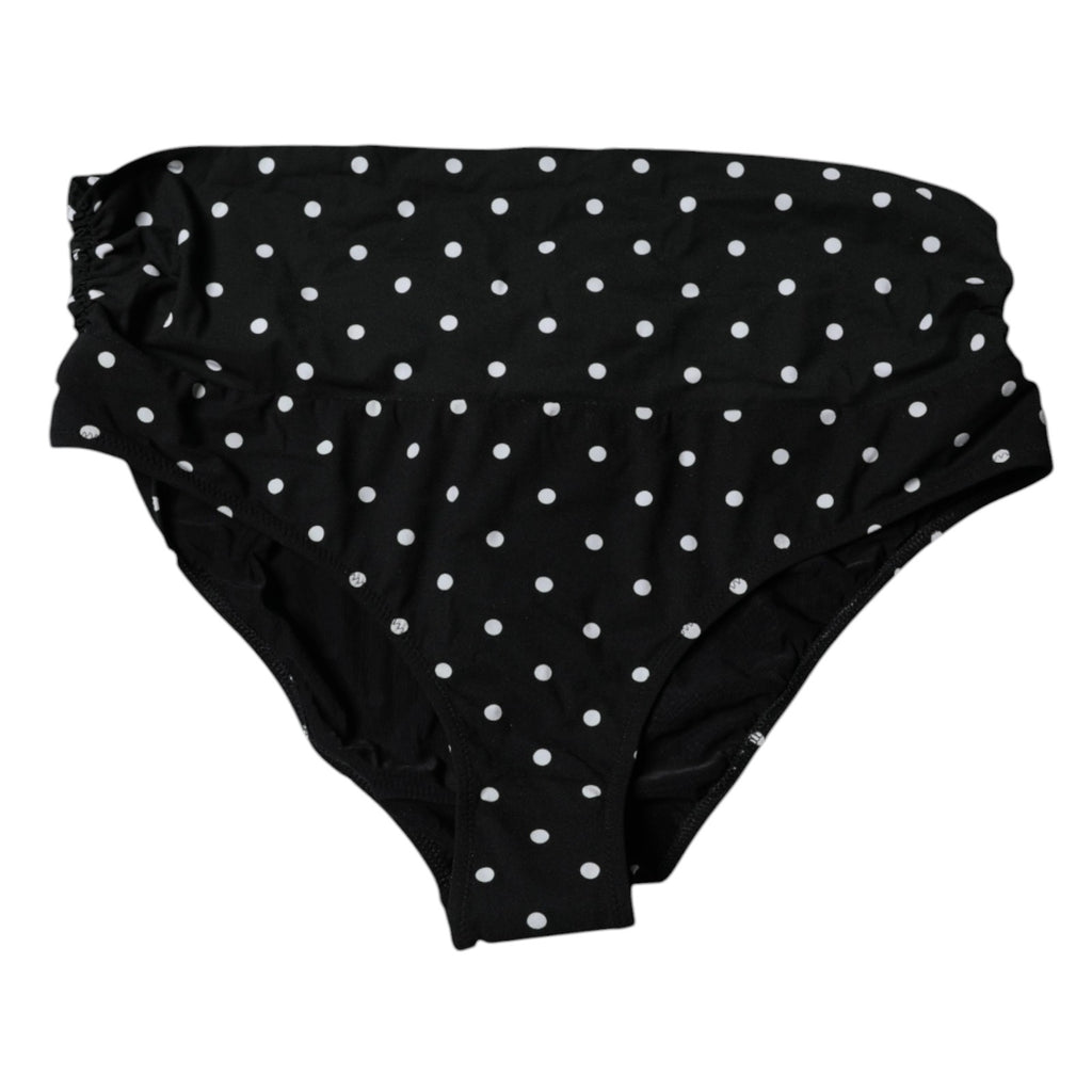 Bas de maillot de bain Dolce & Gabbana noir à pois