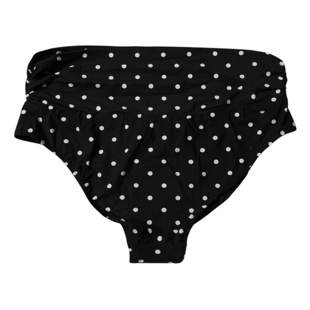 Bas de maillot de bain Dolce & Gabbana noir à pois