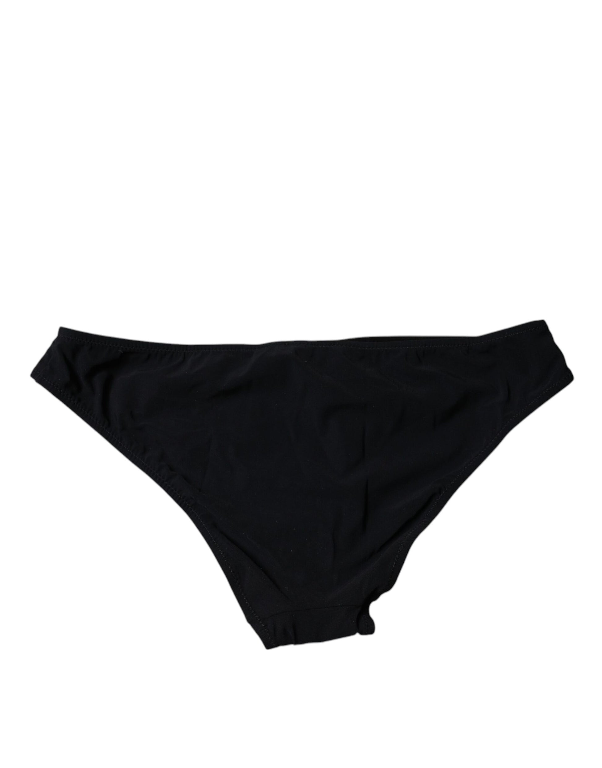Culotte mi-haute en nylon stretch noir Dolce & Gabbana