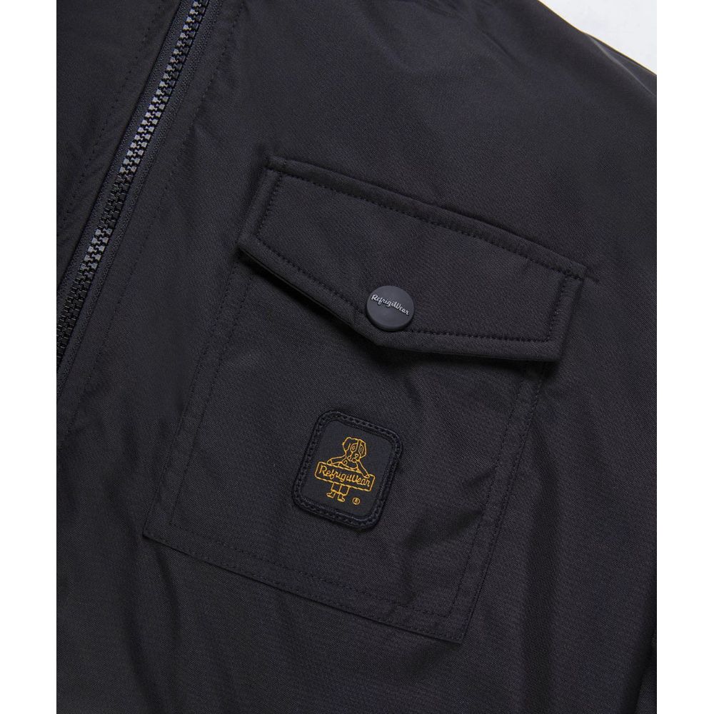 Schwarze Nylonjacke von Refrigiwear