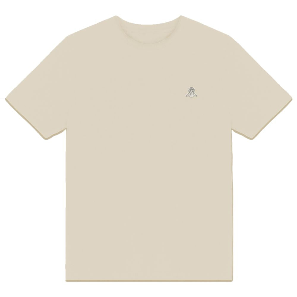 Beiges Baumwoll-T-Shirt von Refrigiwear