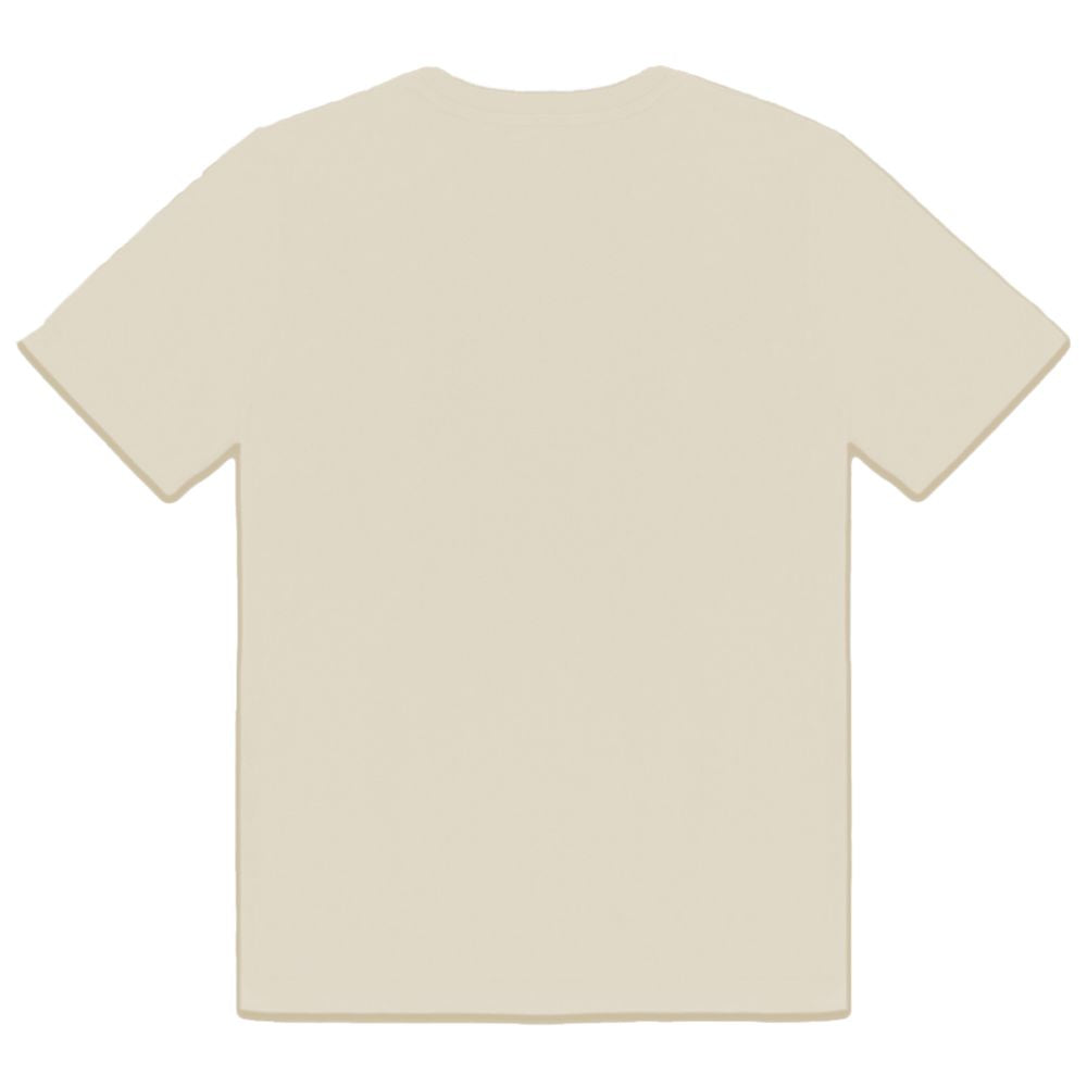 Beiges Baumwoll-T-Shirt von Refrigiwear