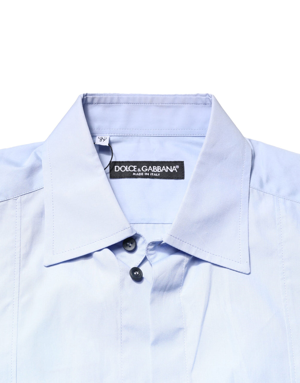 Chemise habillée Dolce & Gabbana en coton bleu clair à manches longues