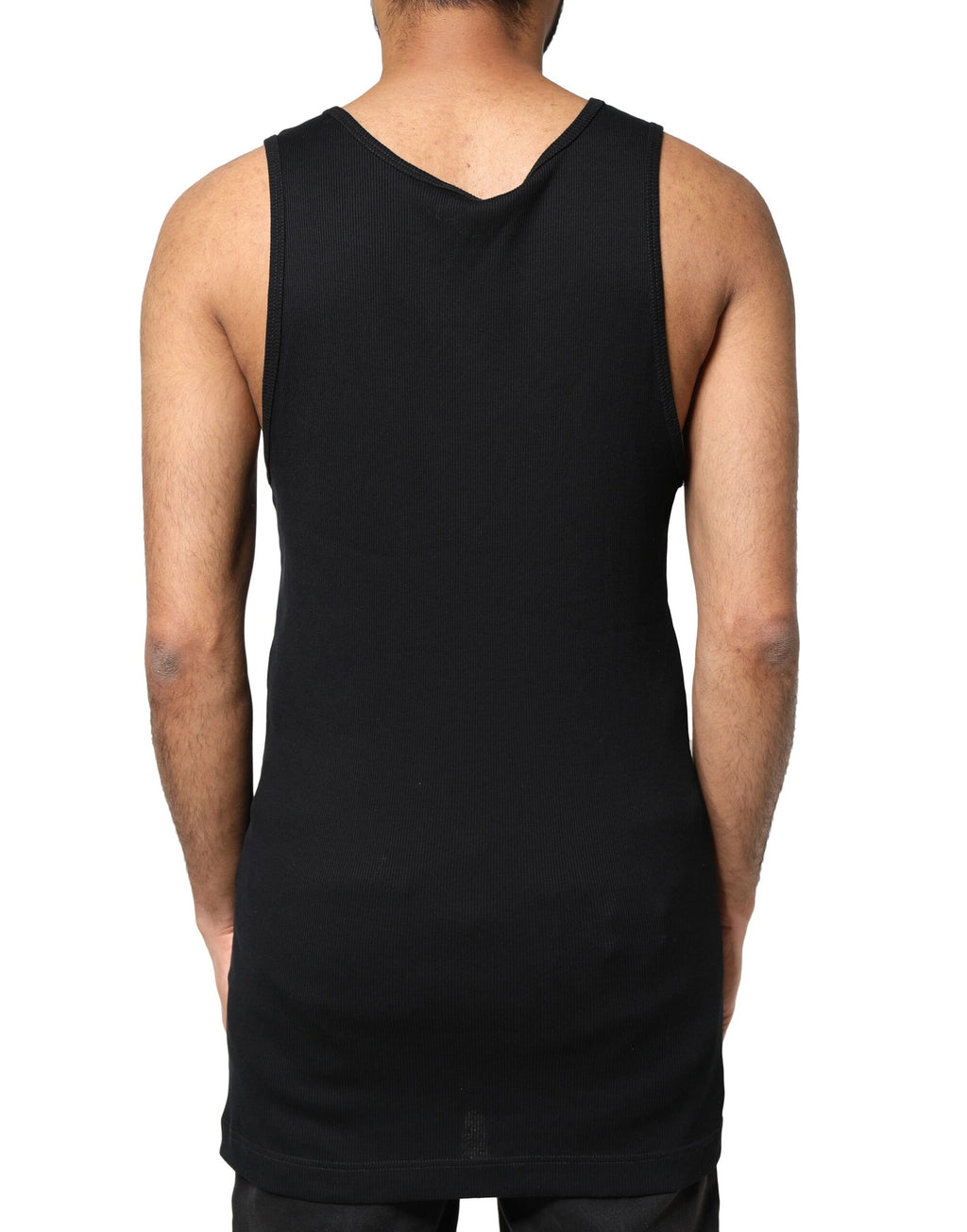Débardeur homme sans manches Dolce & Gabbana en coton noir style déchiré