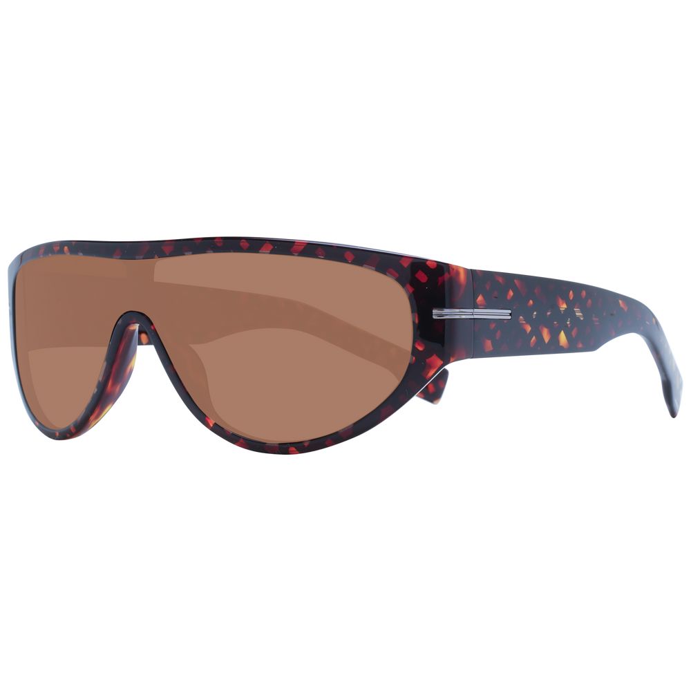 Lunettes de soleil Hugo Boss marron en acétate écologique
