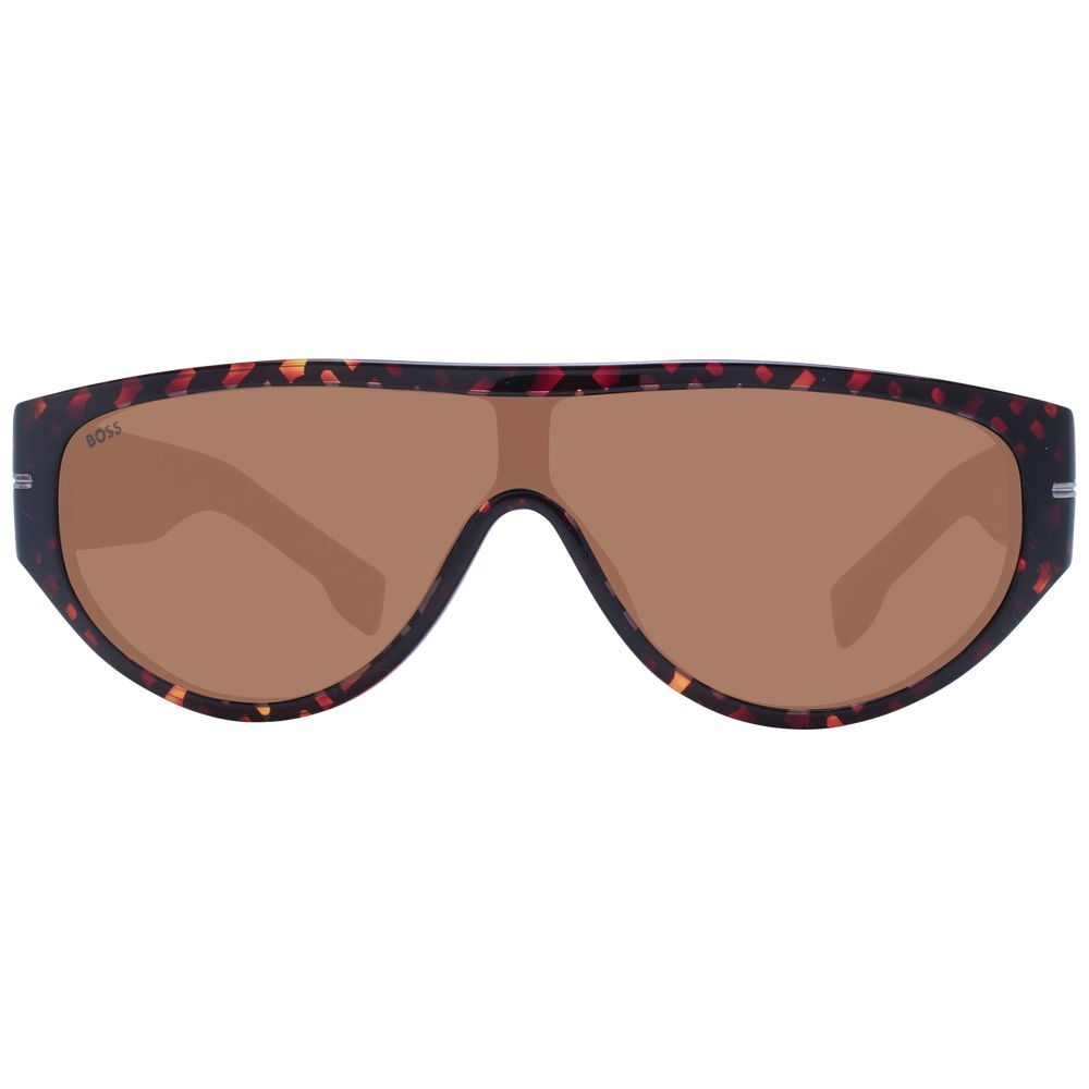 Lunettes de soleil Hugo Boss marron en acétate écologique