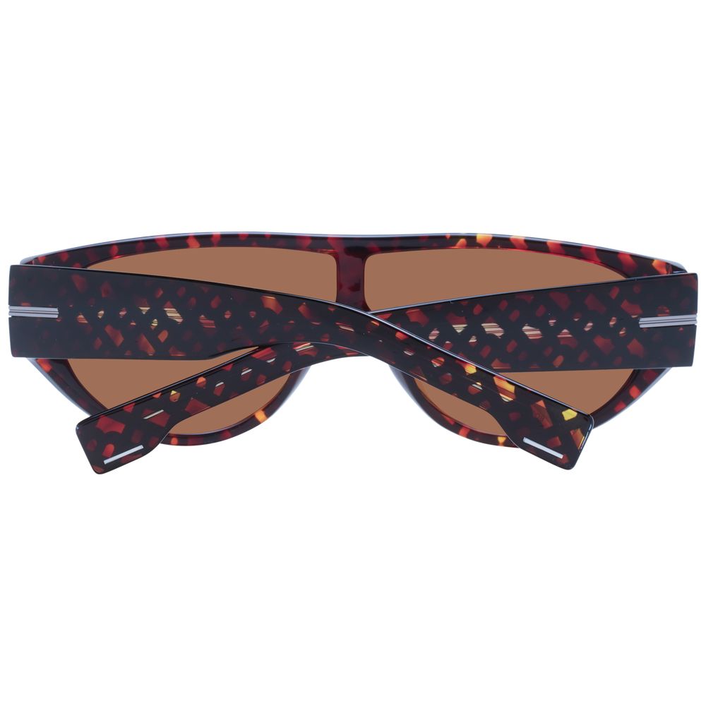 Lunettes de soleil Hugo Boss marron en acétate écologique