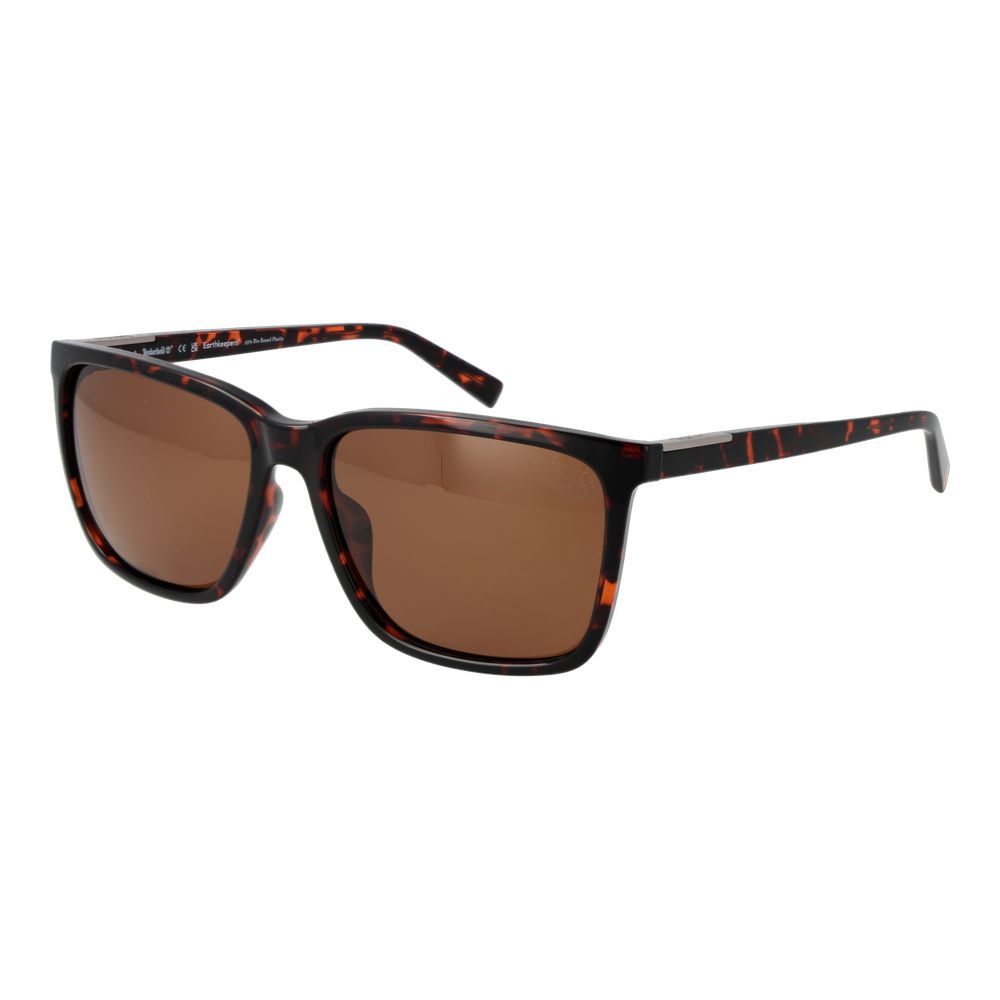 Lunettes de soleil en plastique marron Timberland