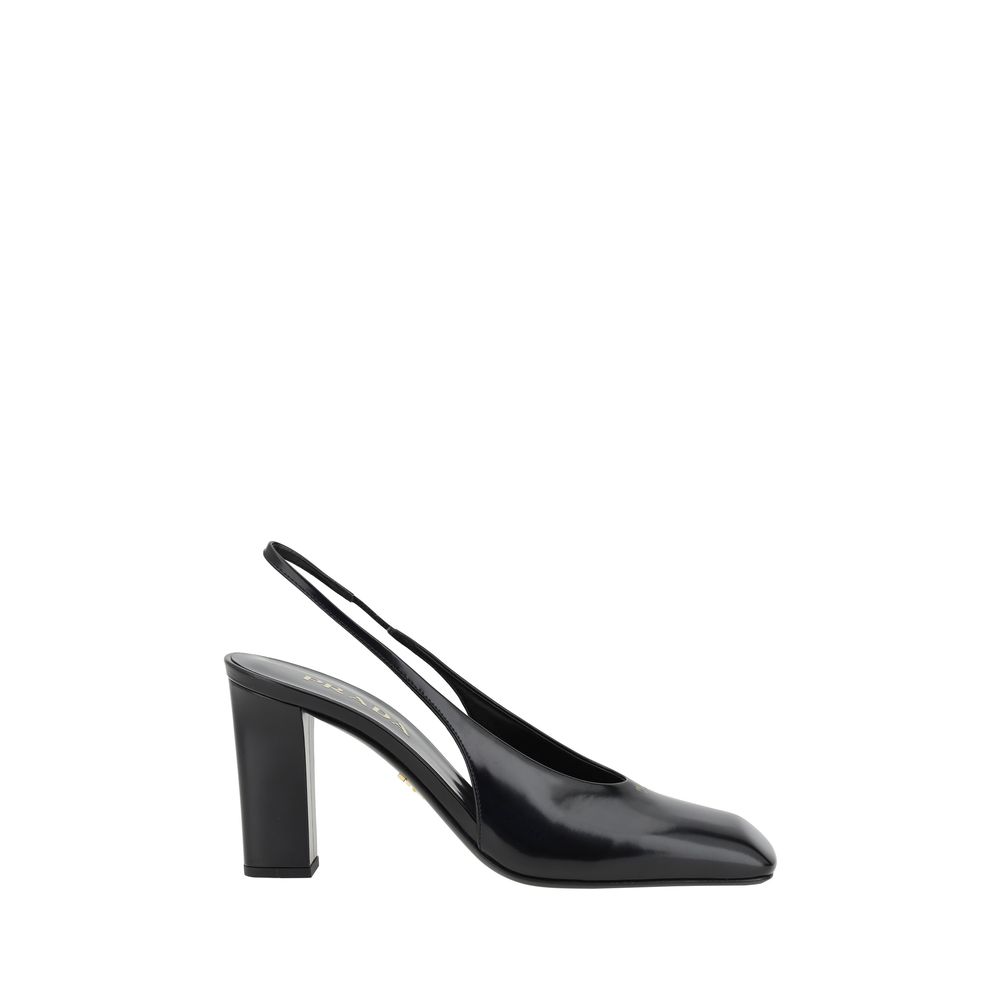 Prada Schwarze Pumps aus Kalbsleder