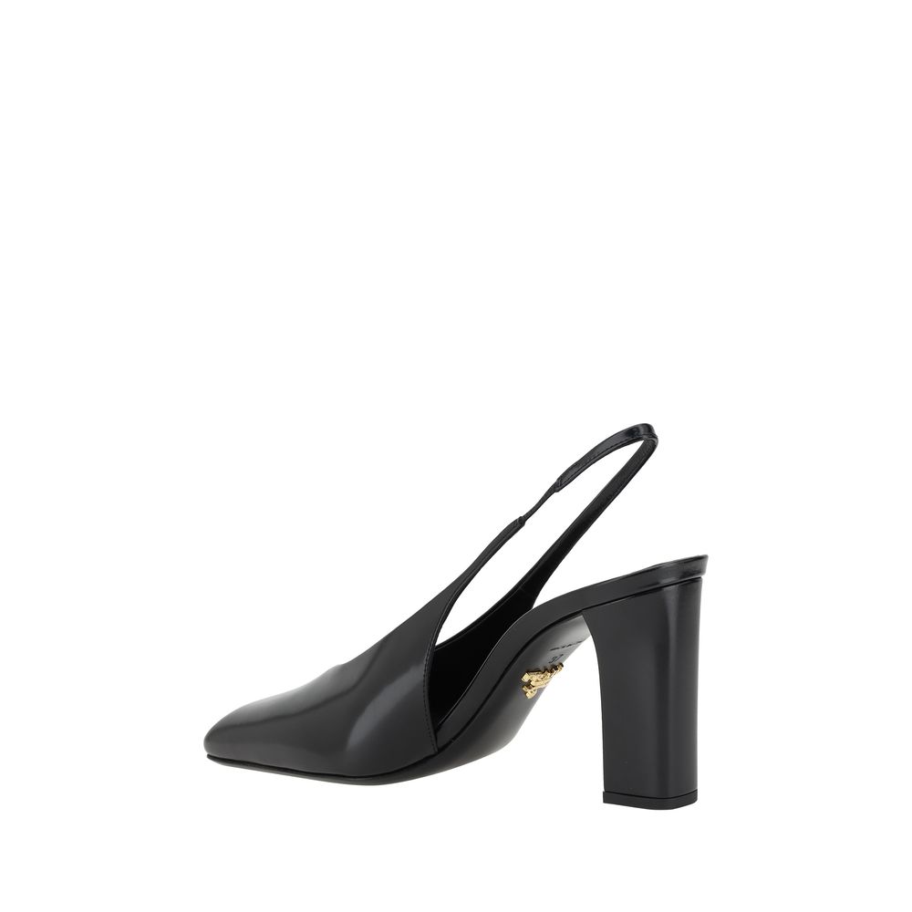 Prada Schwarze Pumps aus Kalbsleder