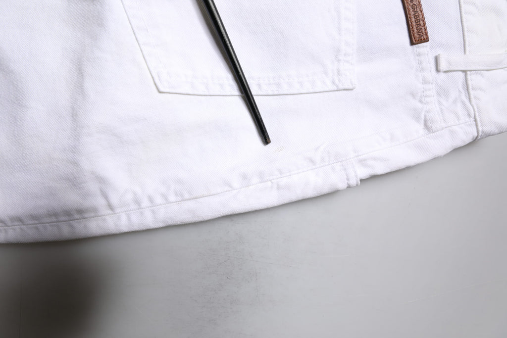 Jean droit en coton blanc Dolce & Gabbana pour homme