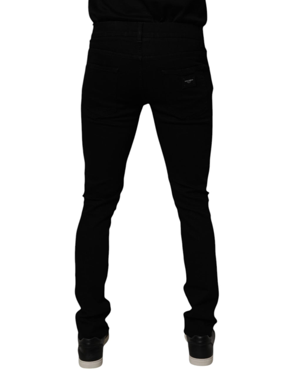 Dolce & Gabbana Jean Slim Homme Noir en Coton Stretch