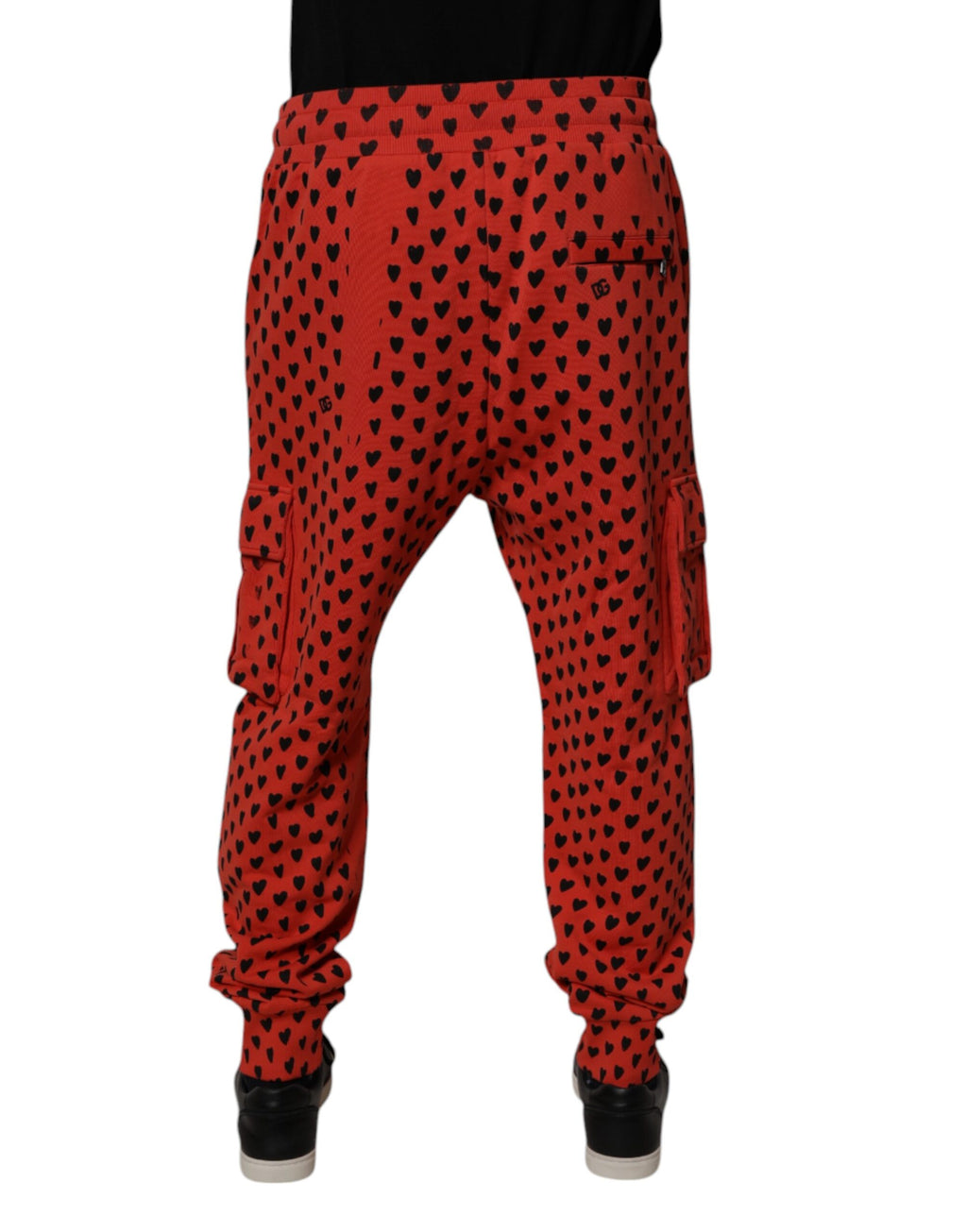 Pantalon de survêtement cargo Dolce & Gabbana Red Hearts pour homme