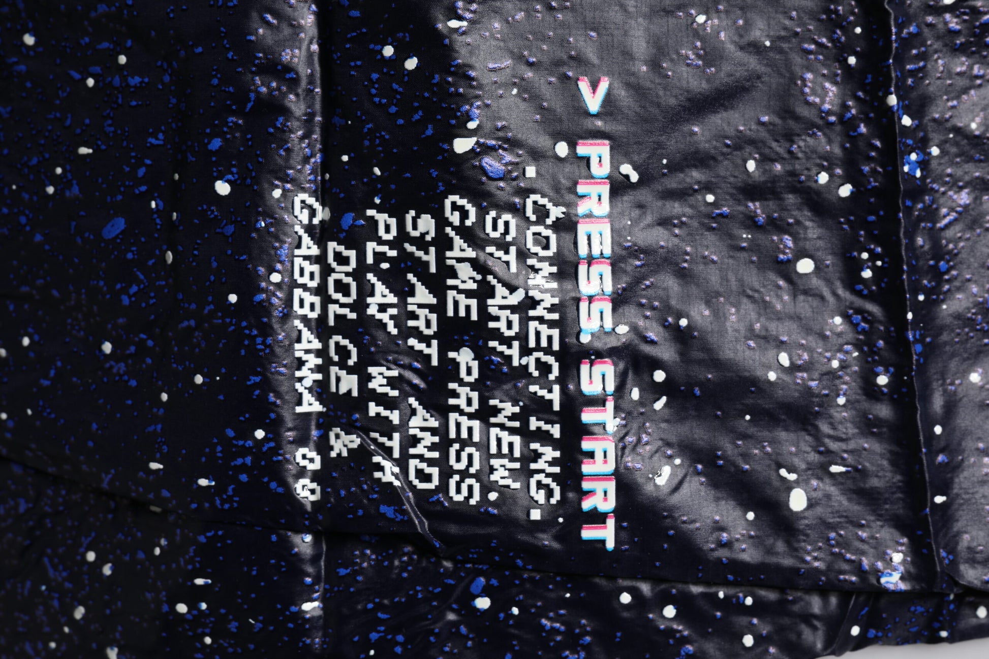 Dolce & Gabbana Dark Blue DG Game Print Cotton Jogger Pants