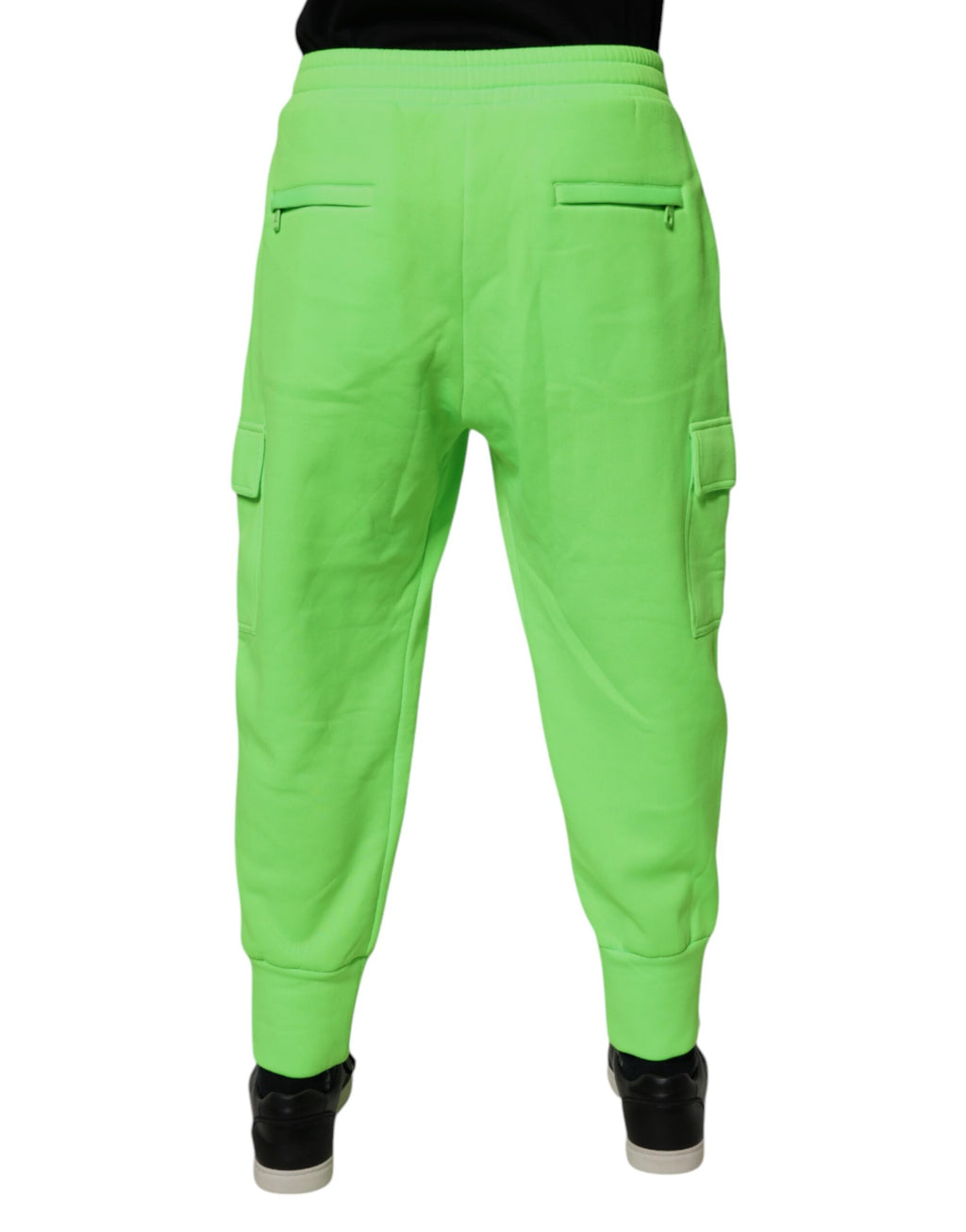 Pantalon de jogging cargo Dolce & Gabbana vert fluo pour homme