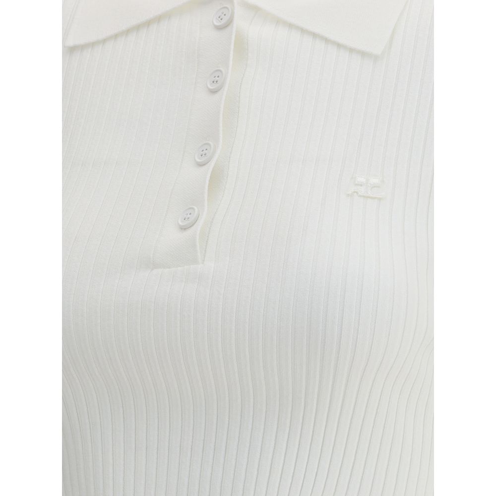 Kurzes Poloshirt von Courrèges