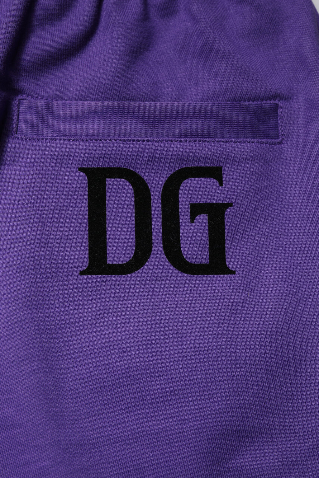 Dolce &amp; Gabbana Lila Baumwolle Herren Bermuda Sweatshorts Shorts