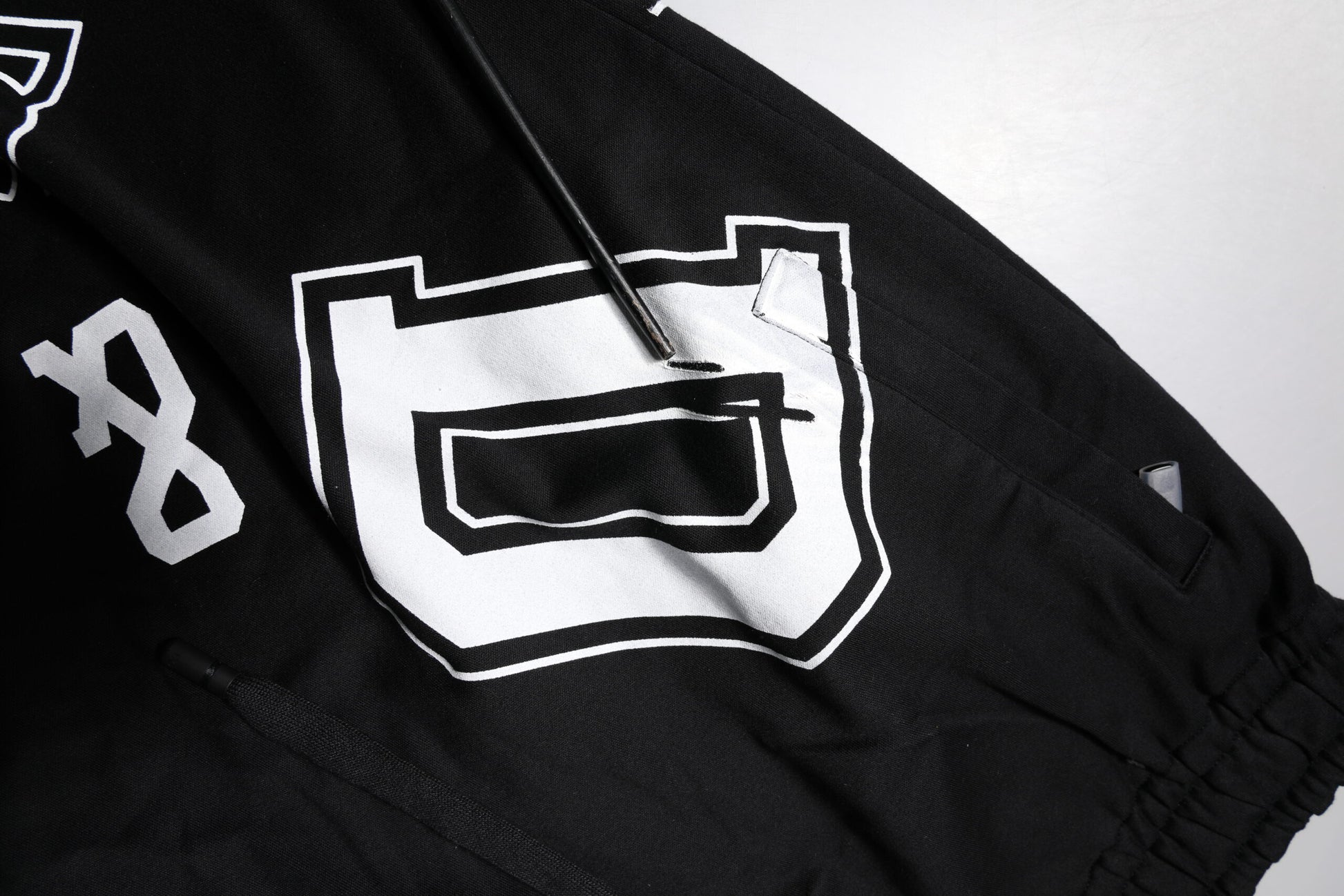 Shorts de survêtement bermuda en coton noir à logo Dolce & Gabbana