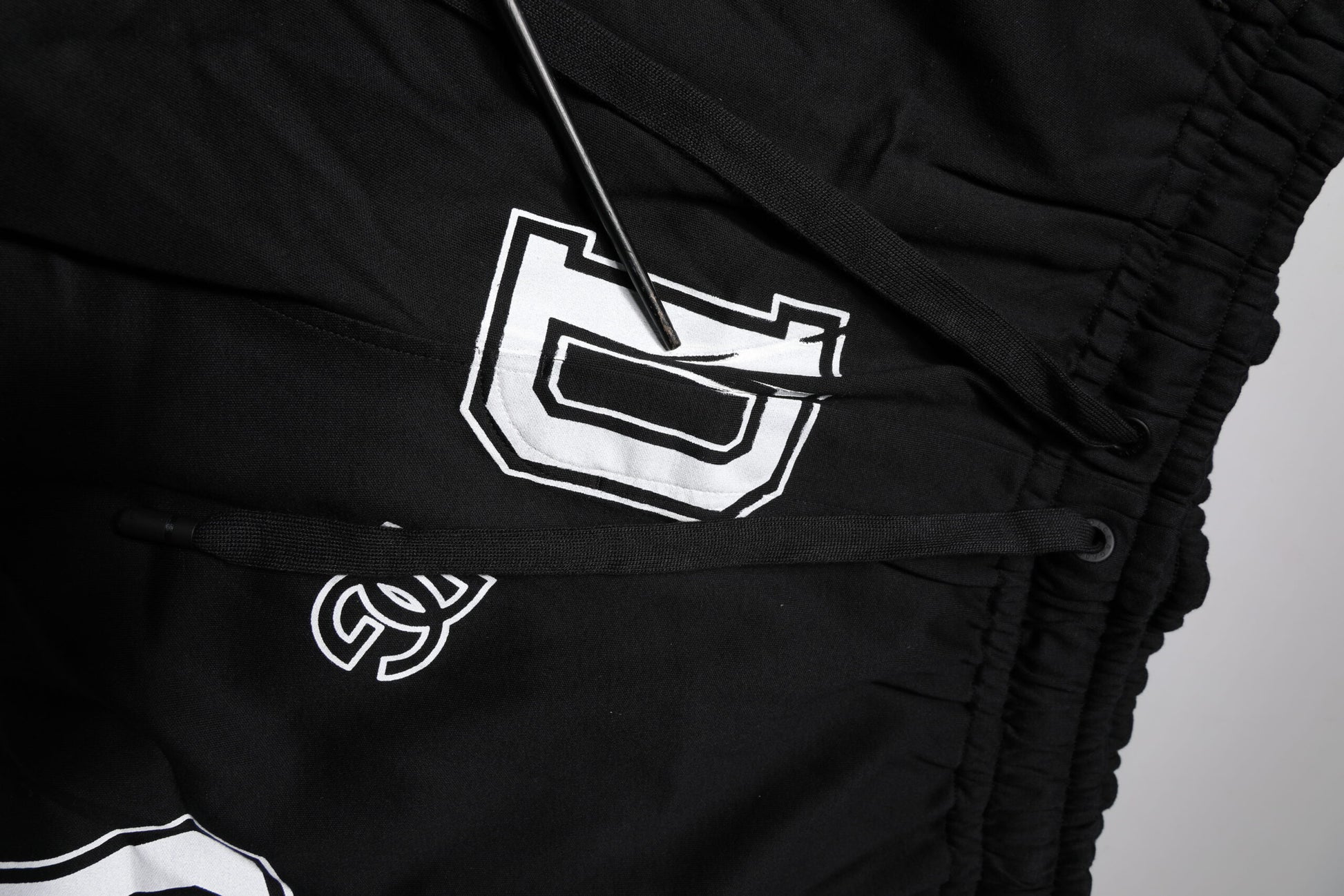 Shorts de survêtement bermuda en coton noir à logo Dolce & Gabbana