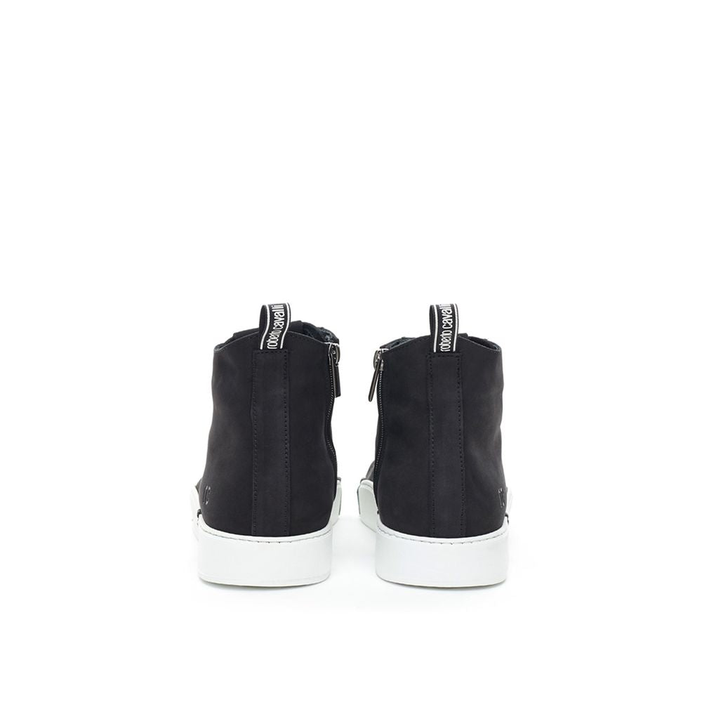 Baskets montantes en daim noir Roberto Cavalli