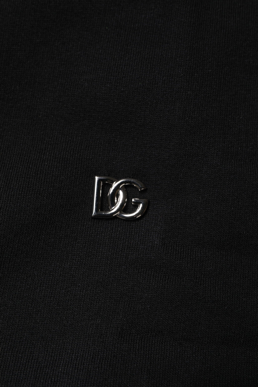 Dolce & Gabbana Sweatshirt Ras du Cou en Coton Noir