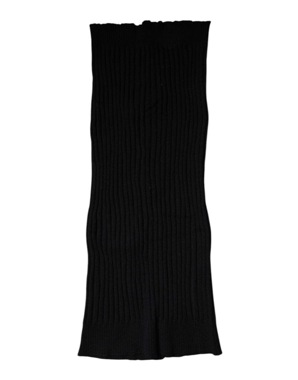 Cache-cou en cachemire noir tricoté Dolce & Gabbana Foulard Écharpe