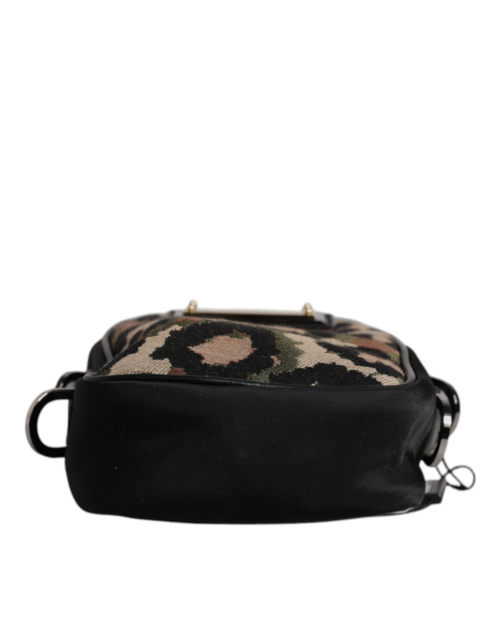Sac bandoulière Dolce & Gabbana multicolore en jacquard léopard avec plaque logo