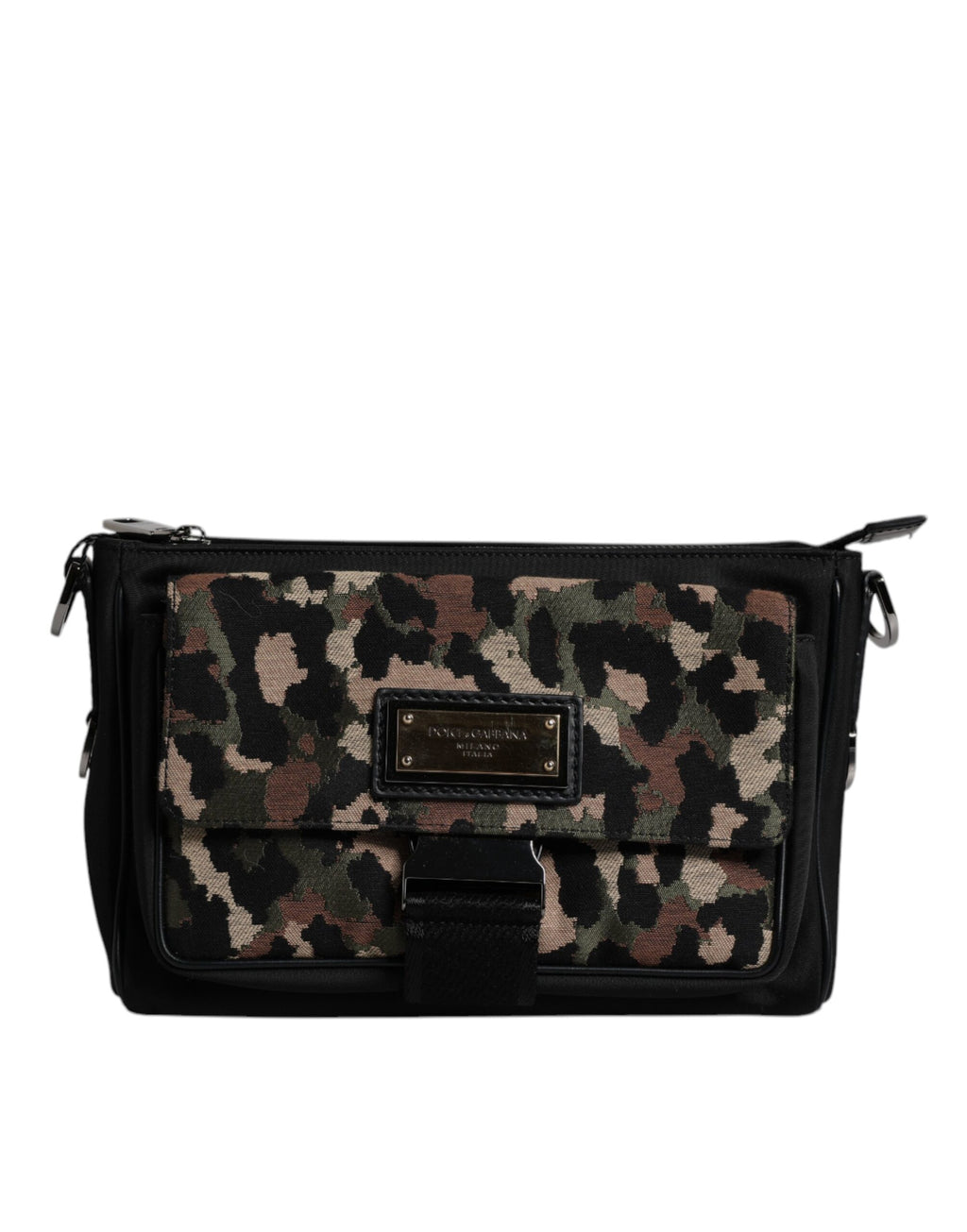 Sac bandoulière Dolce & Gabbana léopard jacquard multicolore