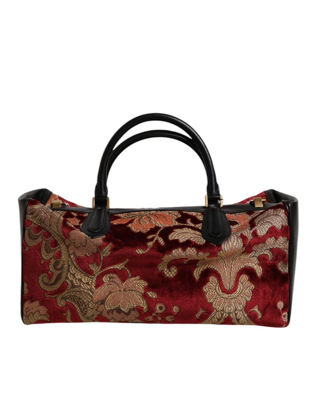 Dolce &amp; Gabbana – Mehrfarbige Reisetasche aus Lederbrokatsamt