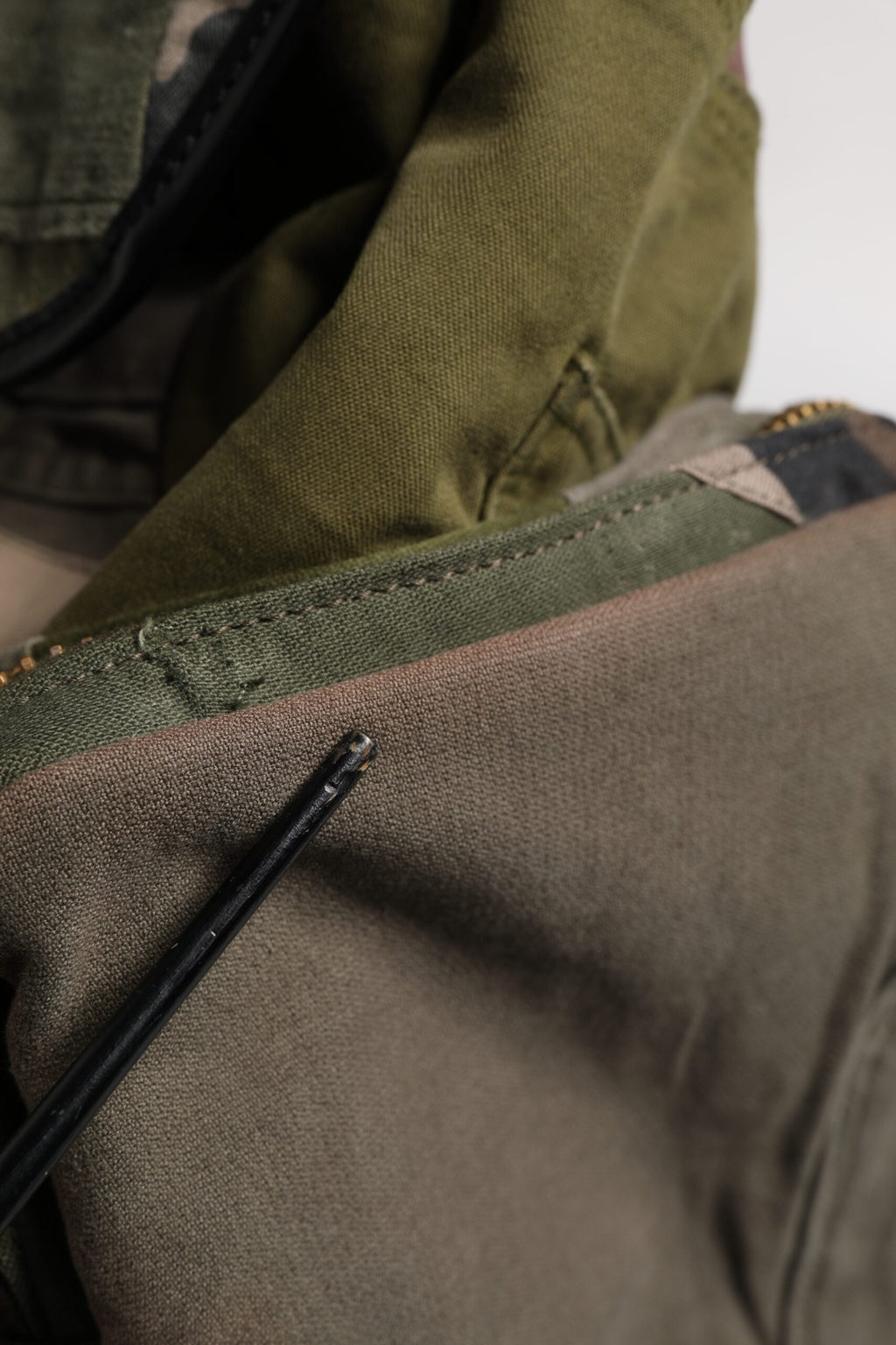 Sac à dos de voyage Dolce & Gabbana vert militaire patchwork