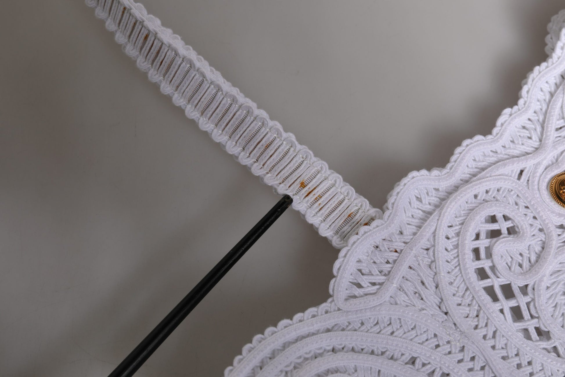 Dolce &amp; Gabbana – Weiße Einkaufstasche „Beatrice“ aus Cordonetto-Spitze