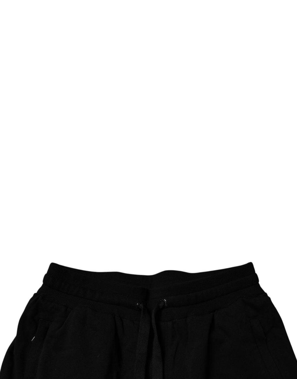Pantalon de jogging Dolce & Gabbana noir en coton taille mi-haute