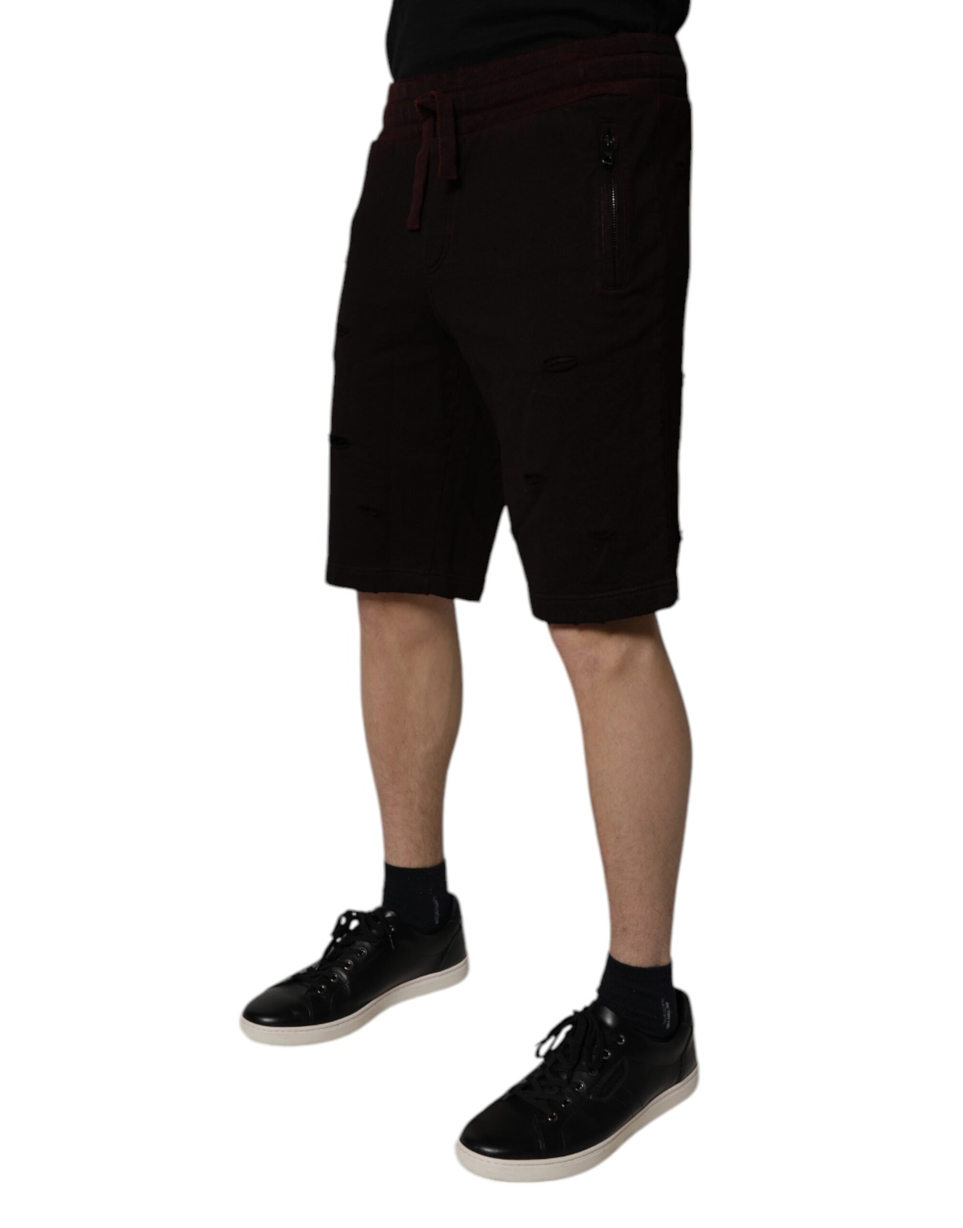 Shorts Dolce & Gabbana en coton marron bermuda homme