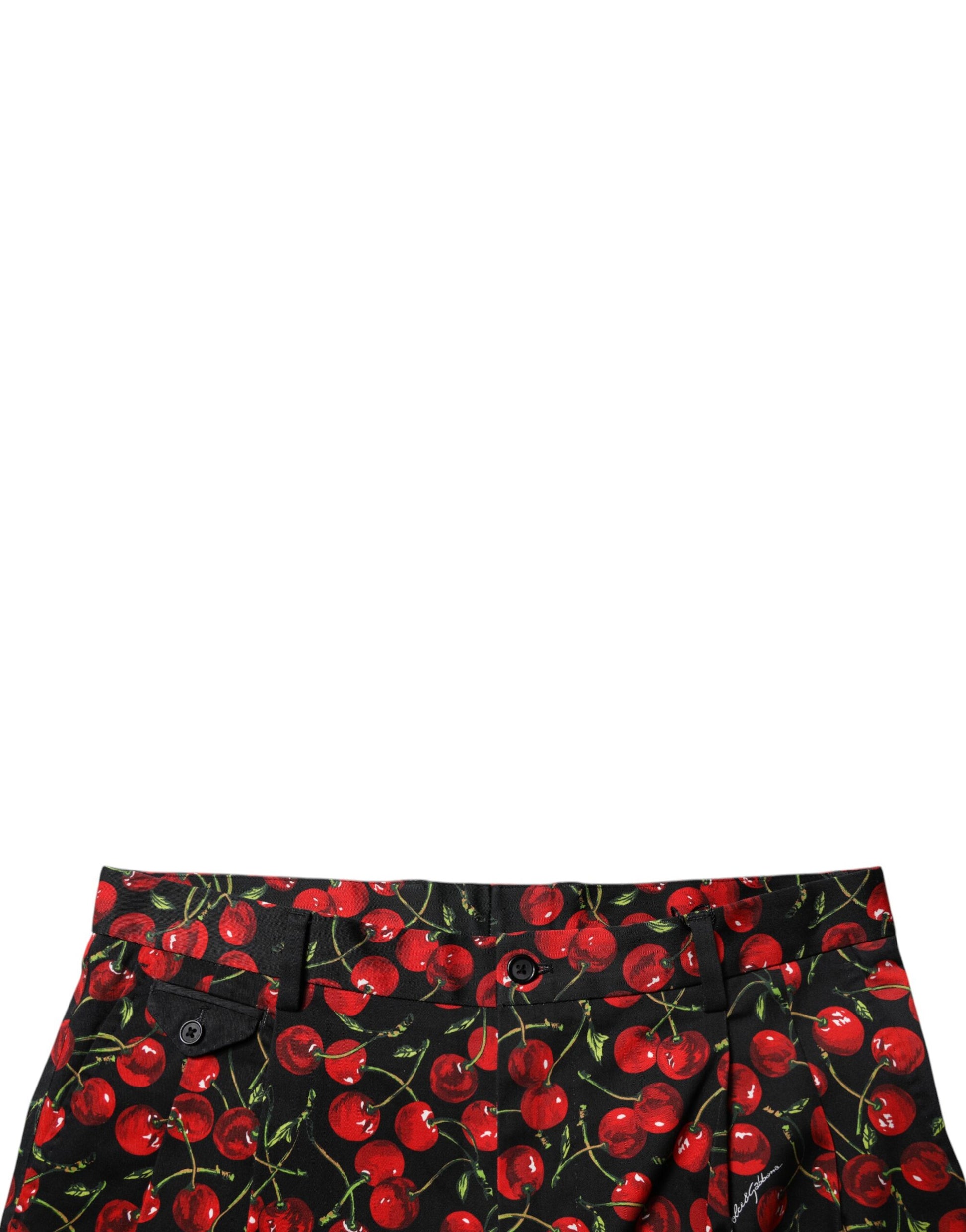 Shorts en coton motif cerises rouges Dolce & Gabbana