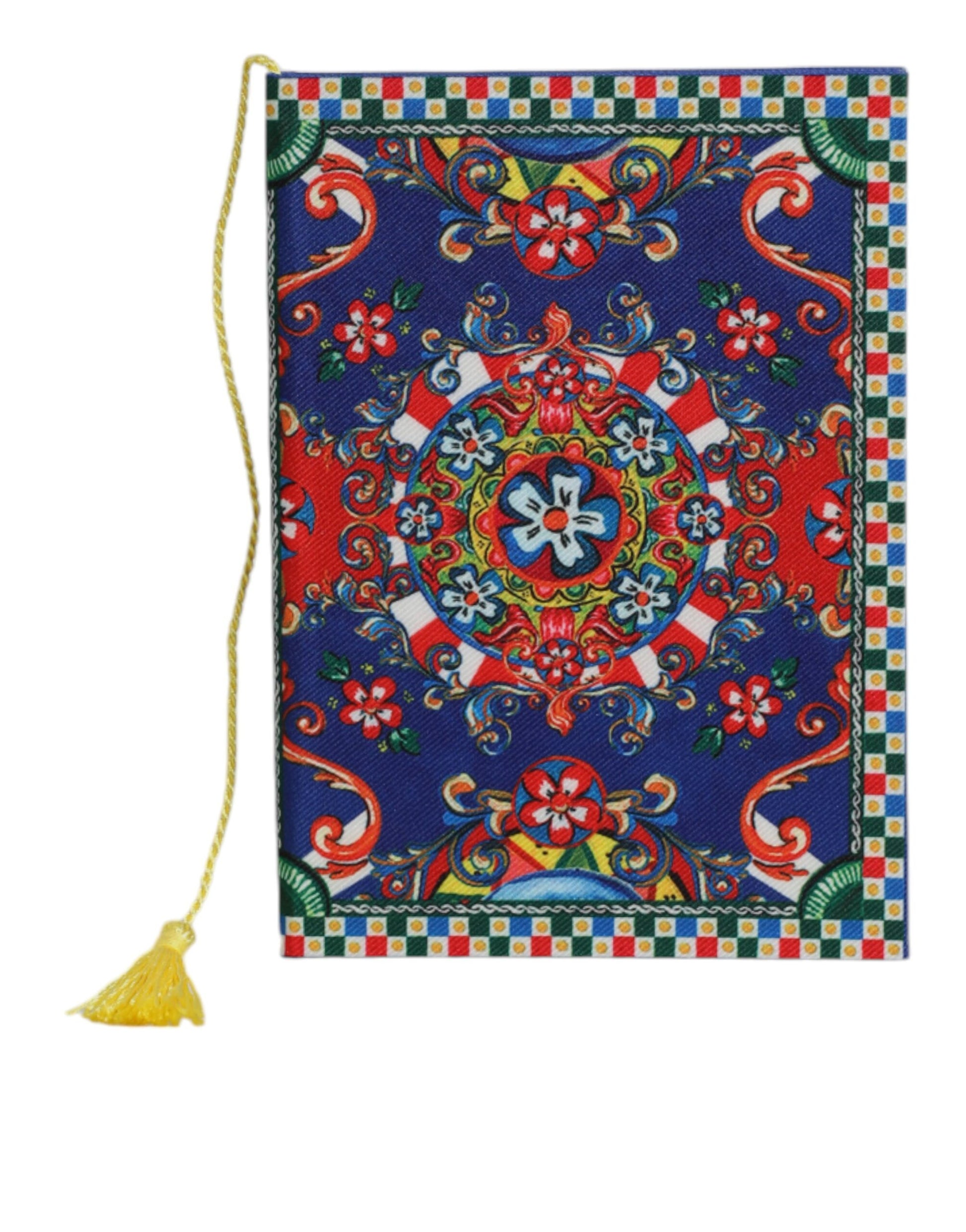 Carnet Dolce & Gabbana en polyester multicolore imprimé Carretto Siciliano