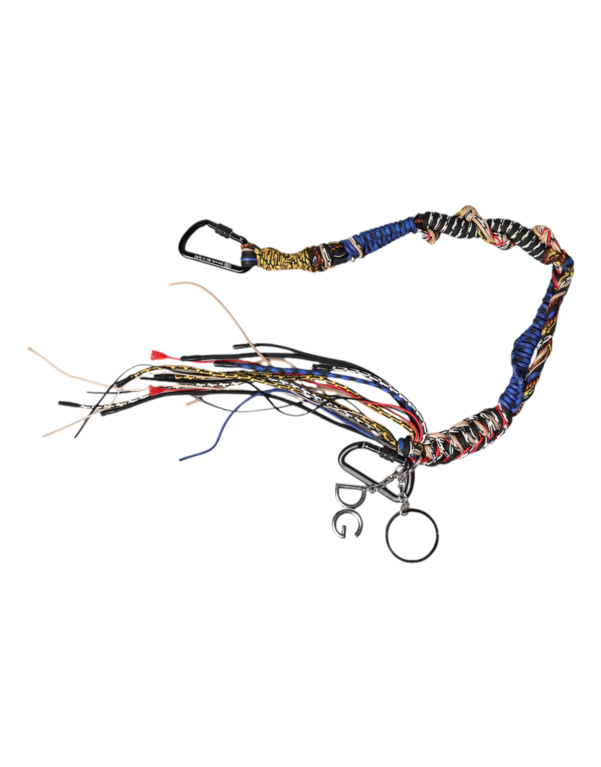Bandoulière Dolce & Gabbana multicolore en corde tressée avec logo