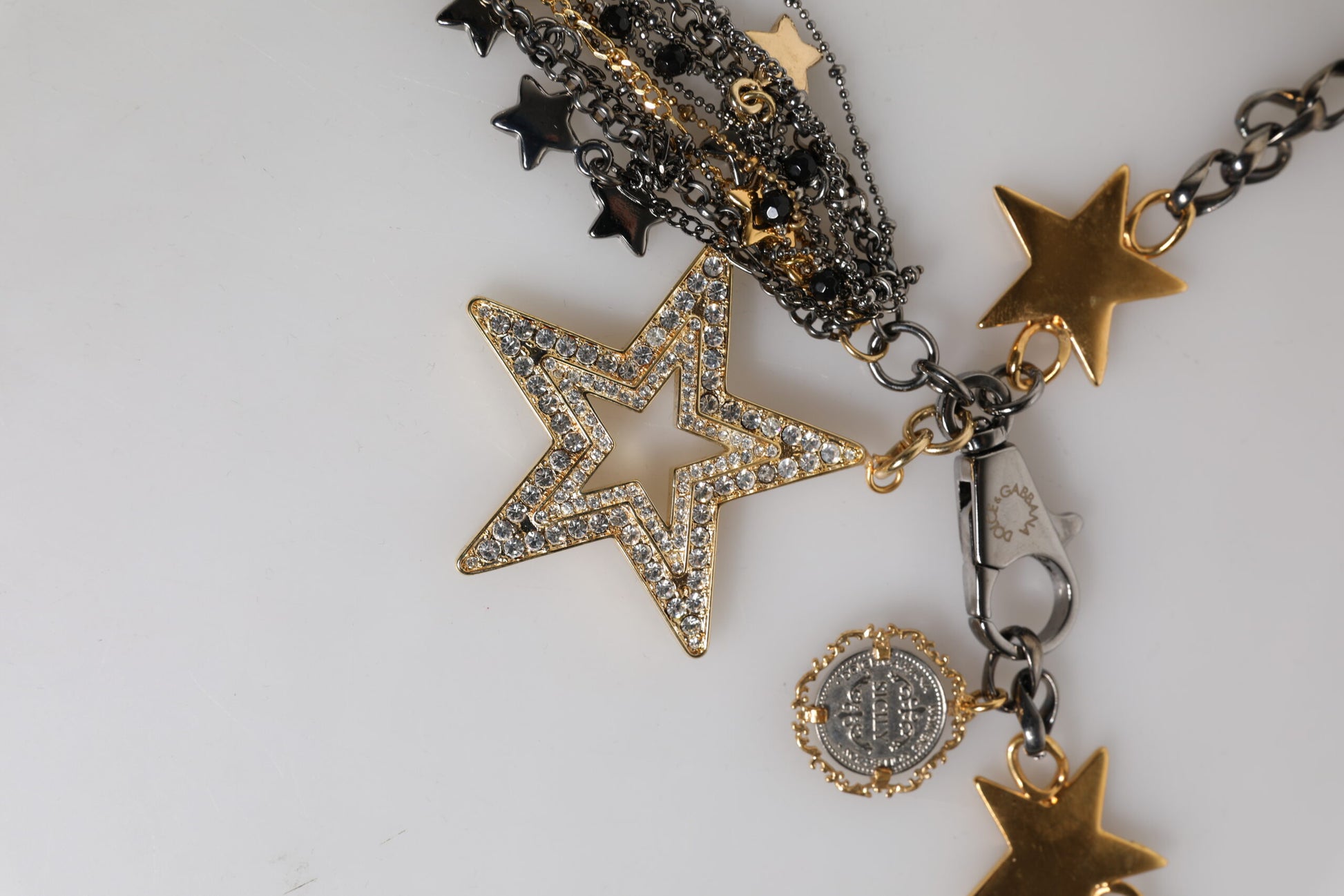 Ceinture de taille Dolce & Gabbana en laiton doré et argenté orné