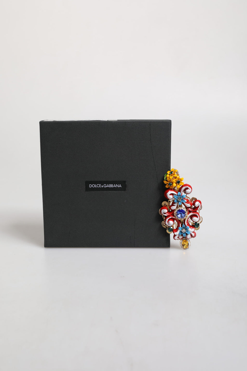 Pince à Cheveux Dolce & Gabbana Multicolore Printemps CARRETTO Laiton Doré Cristal