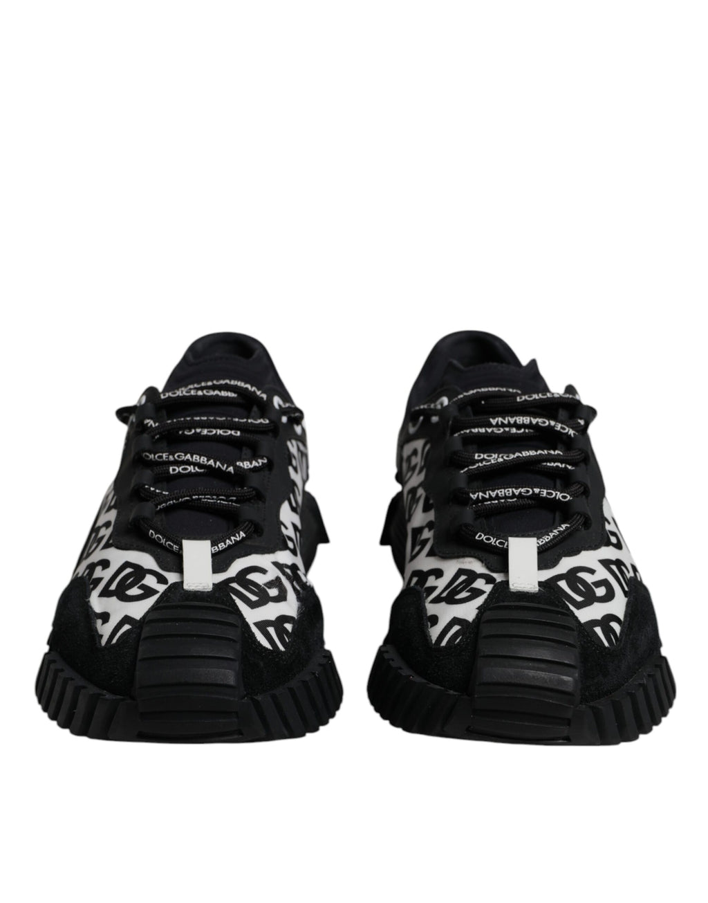 Chaussures Baskets Basses à Lacets NS1 Logo Noir Dolce & Gabbana