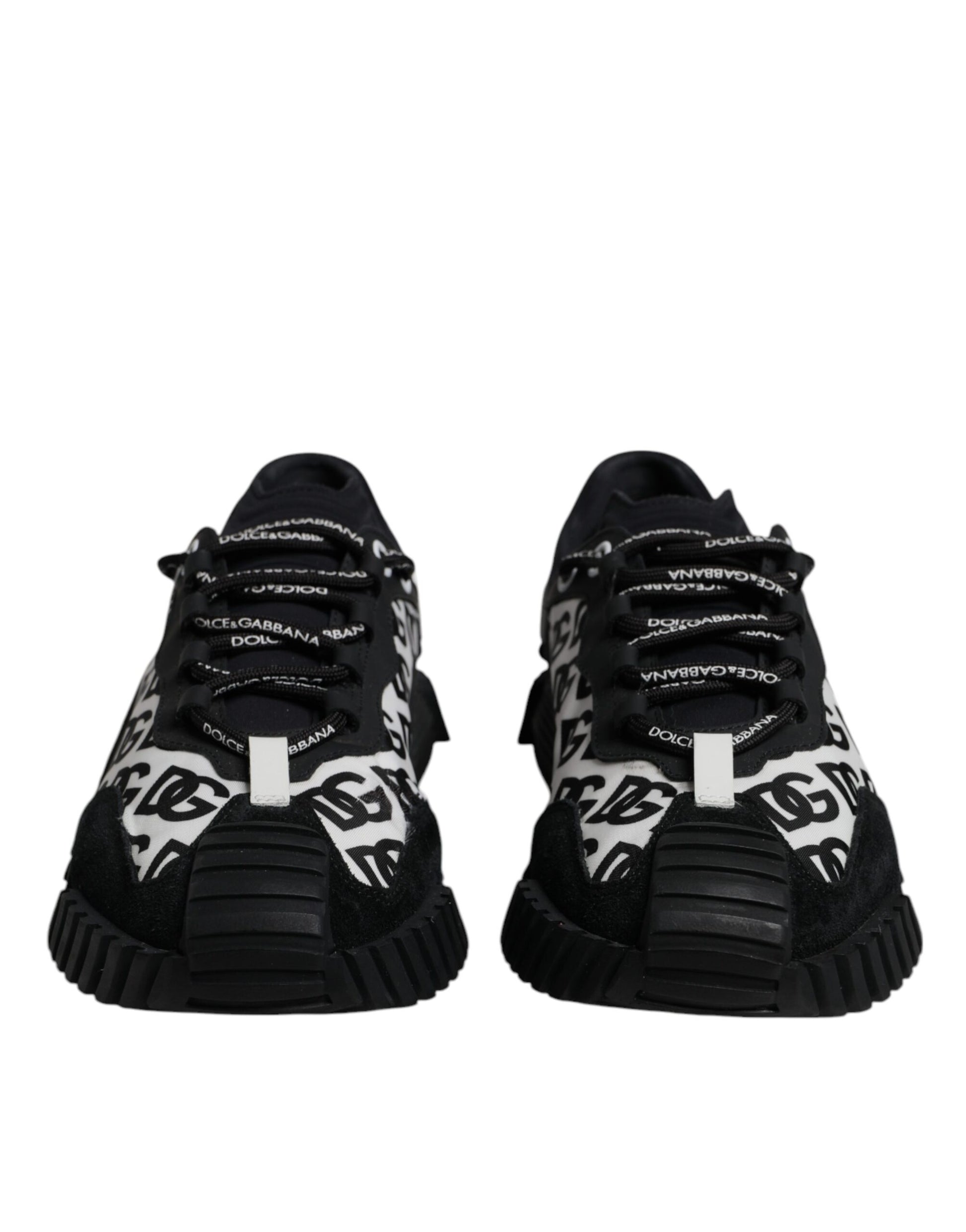 Chaussures Baskets Basses à Lacets NS1 Logo Noir Dolce & Gabbana