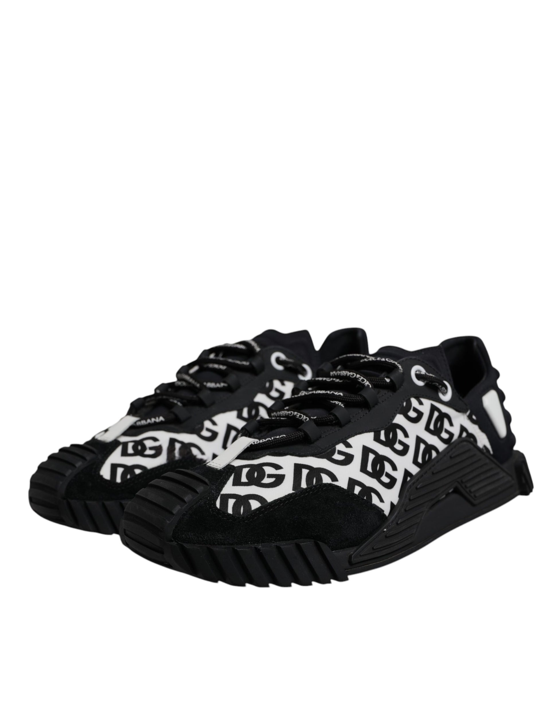 Chaussures Baskets Basses à Lacets NS1 Logo Noir Dolce & Gabbana