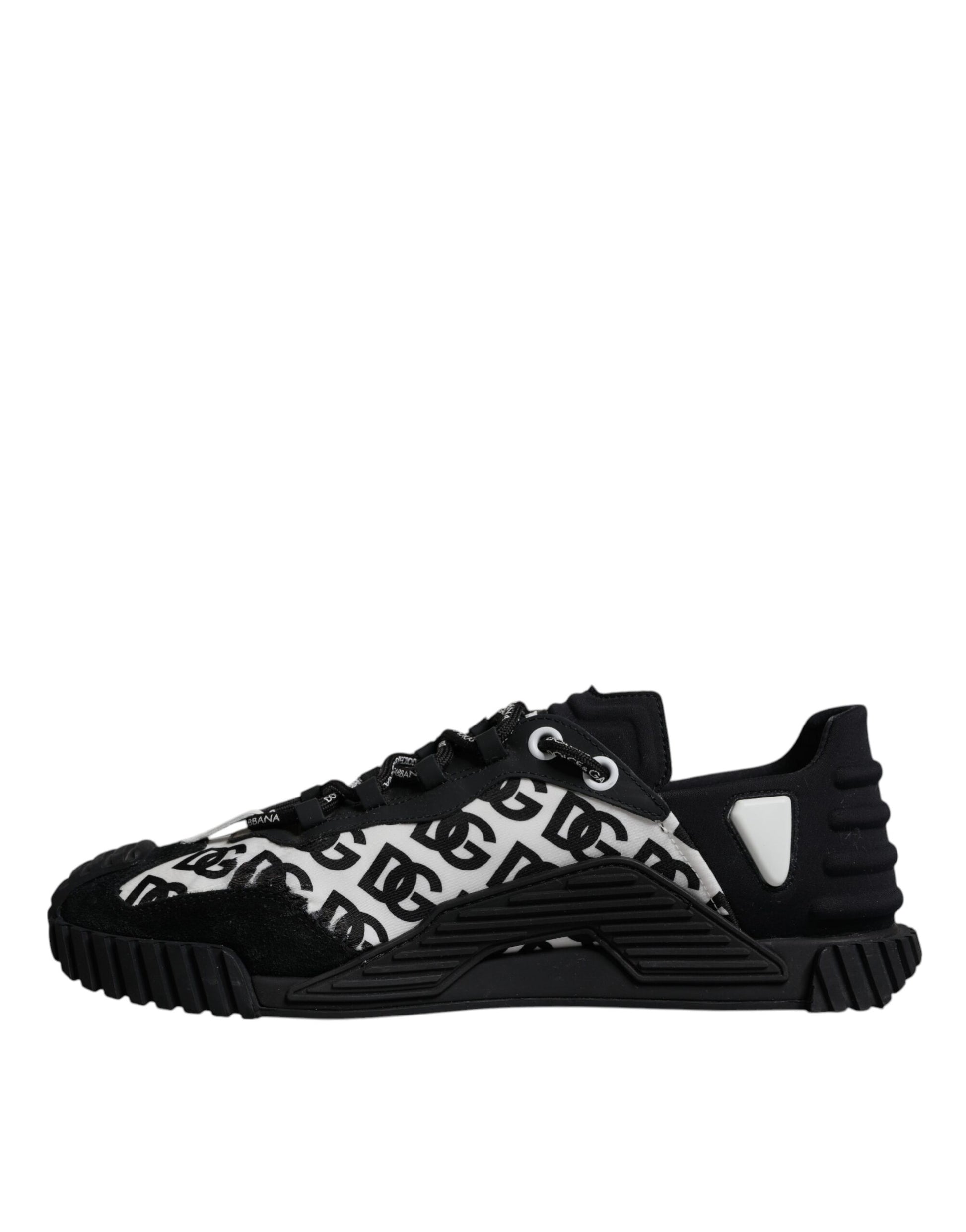 Chaussures Baskets Basses à Lacets NS1 Logo Noir Dolce & Gabbana